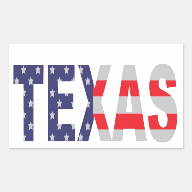 Adesivo Retangular Texas (Frente)