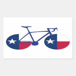 Adesivo Retangular Texas Flag Cycling