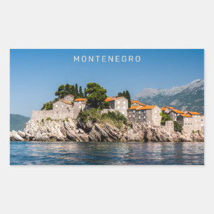 Adesivo Retangular Texto Personalizado Montenegro