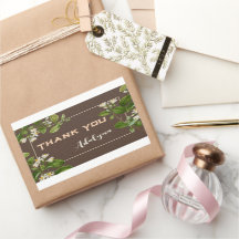 Texto Presente Marrom do Nome Personalizado Floral