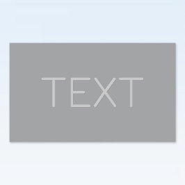 Adesivo Retangular Texto Simples 3 Dimensionável | Cinza