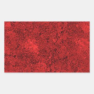 Adesivo Retangular Textura Red Lava Rock