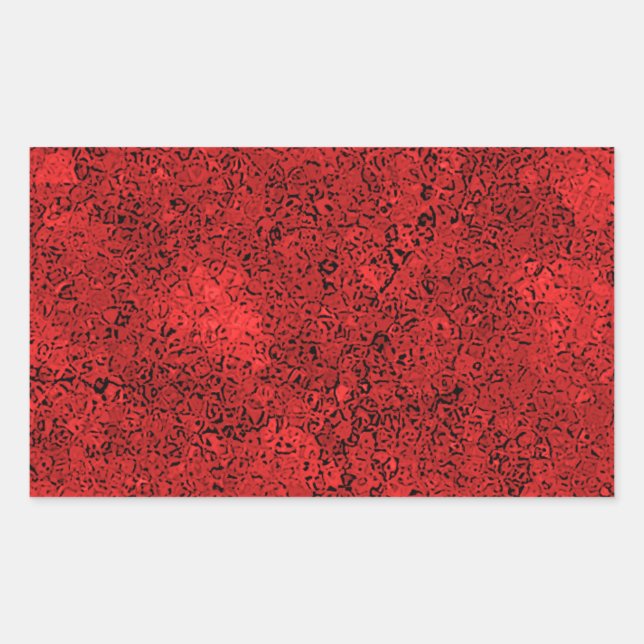 Adesivo Retangular Textura Red Lava Rock (Frente)