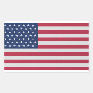 Adesivo Retangular The American Flag Classic Collection Original
