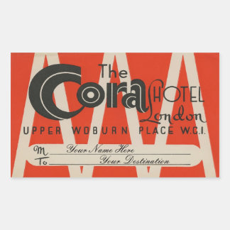 Adesivo Retangular The Cora Hotel (London)