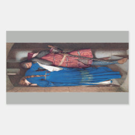 Adesivo Retangular The Meeting on Turret Stairs (por F.W. Burton)