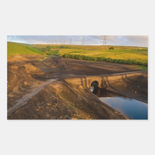 Adesivo Retangular The Old Packhorse Bridge of Baitings (Frente)