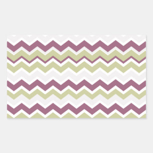 Adesivo Retangular Tijolo Monogrammed de Chevron