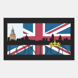 Adesivo Retangular Todo o que é Londres