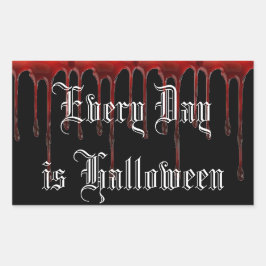 Adesivo Retangular Todos os dias é o Dia das Bruxas