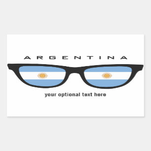 Adesivo Retangular Tons personalizados do Argentino Shades