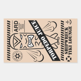 Adesivo Retangular Torpedo Juice Sticker