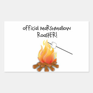 Adesivo Retangular Torrador oficial do Marshmallow