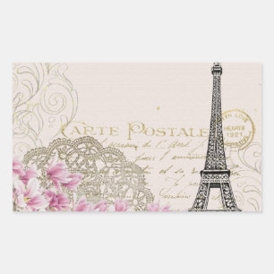 Adesivo Retangular Torre Eiffel Melhor Destino de Casamento Paris Eur