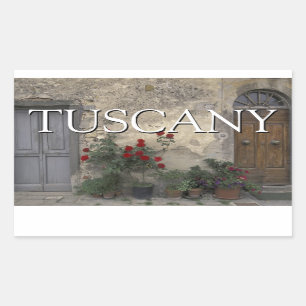 Adesivo Retangular Toscana, Itália   Porta do Tuscan
