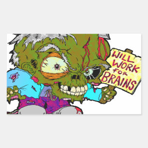 Adesivo Retangular Trabalhará para o cérebro