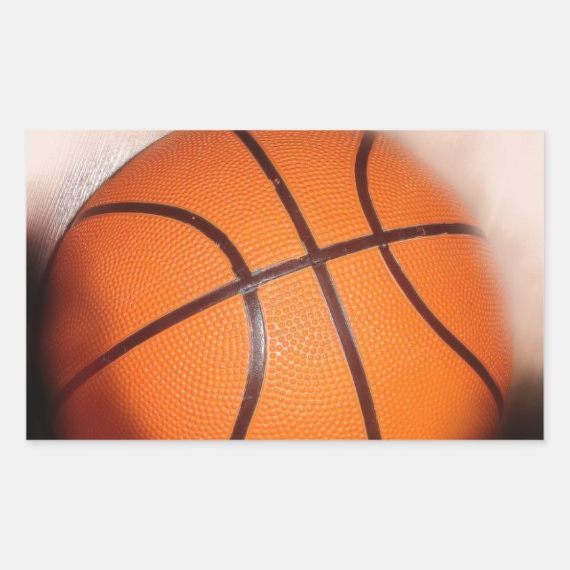 Adesivo Retangular Trabalho de arte de basquetebol (Frente)
