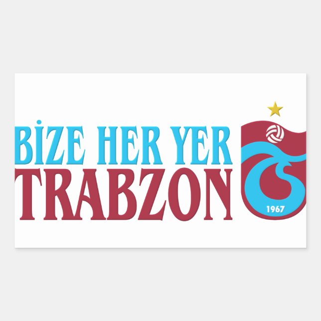 Adesivo Retangular Trabzonspor (Frente)