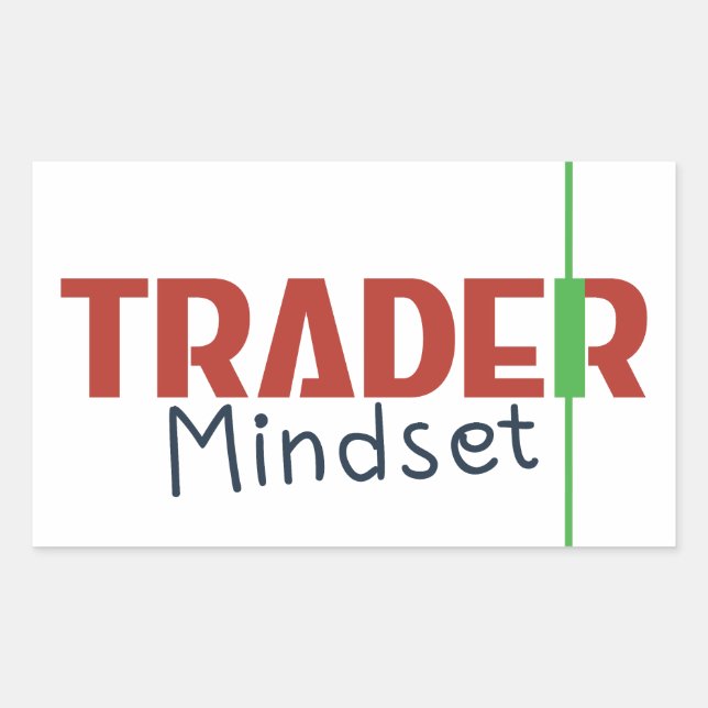 Adesivo Retangular Trader Mindset – Discipline Focus & Trading Psycho (Frente)