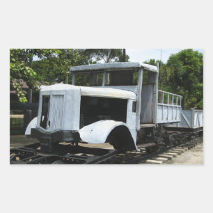 Adesivo Retangular Trem Militar WW2 na Ponte Rio Kwai