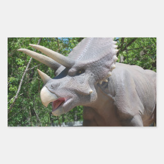 Adesivo Retangular Tricerátops Dinossauros