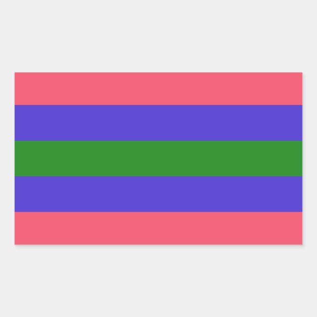 Adesivo Retangular Trigender Pride (Frente)