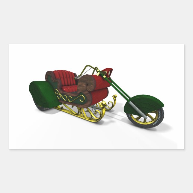 Adesivo Retangular Trike do Papai Noel (Frente)