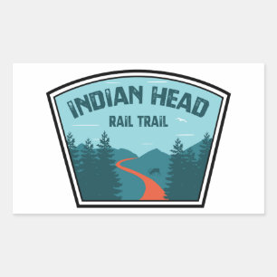 Adesivo Retangular Trilha de Cabeçalho Indiana