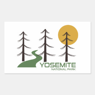Adesivo Retangular Trilha do Parque Nacional Yosemite