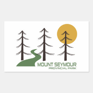 Adesivo Retangular Trilha do Parque Provincial Mount Seymour