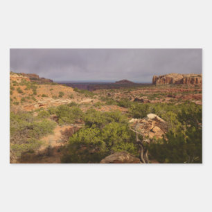 Adesivo Retangular Trilha Neck Springs no Parque Nacional Canyonlands