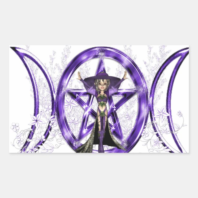 Adesivo Retangular Triple Moon Elf (Frente)