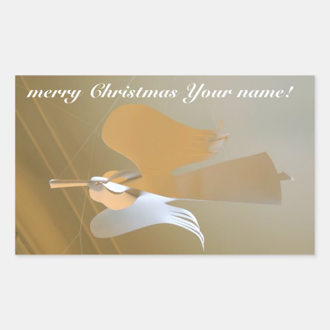 Adesivo Retangular Trompetes de anjo (Frente)