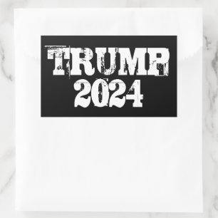 Adesivo Retangular Trump 2024