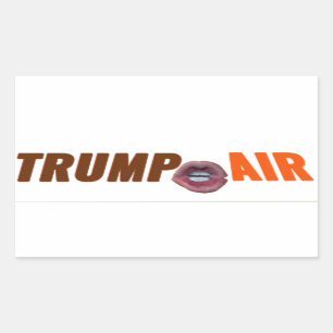 Adesivo Retangular Trump Air Au Naturel Clear