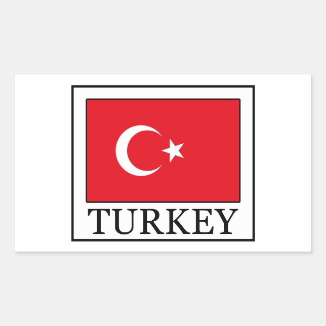 Adesivo Retangular Turquia (Frente)