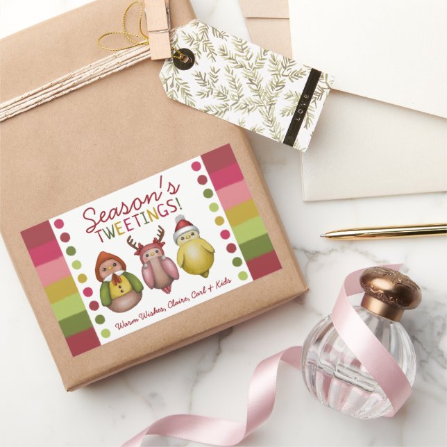 Adesivo Retangular Tweets de temporada - Feriado de Aves Marinhas (Presentear)