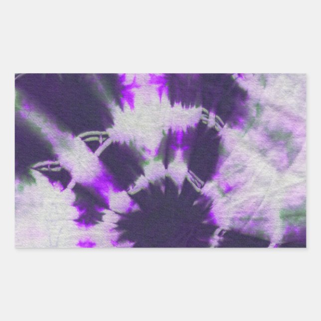 Adesivo Retangular Tye Dye Composition #1 por Michael Moffa (Frente)