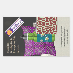 Adesivo Retangular U Escolher Cor/ Escala de Conselho Preto para Burl