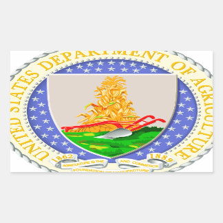 Adesivo Retangular U.S. Department of Agriculture Seal