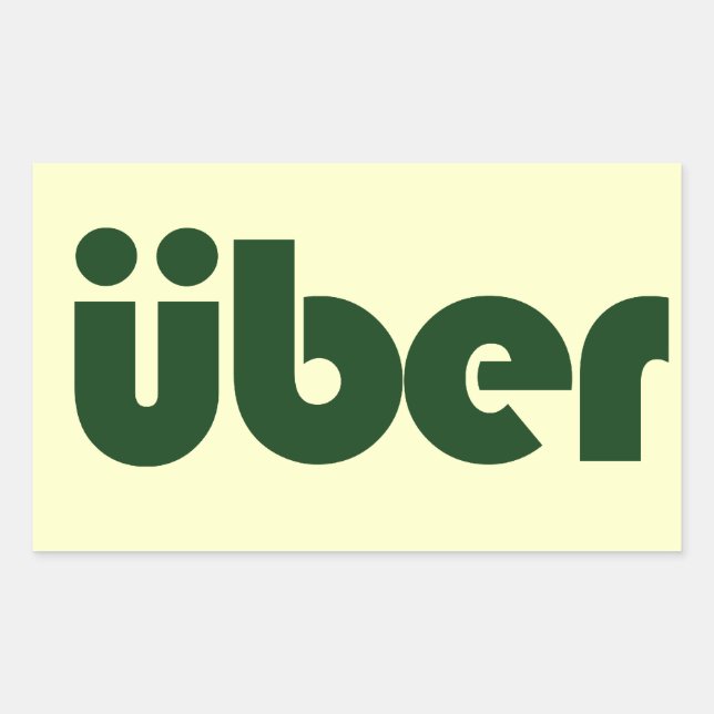Adesivo Retangular uber (Frente)