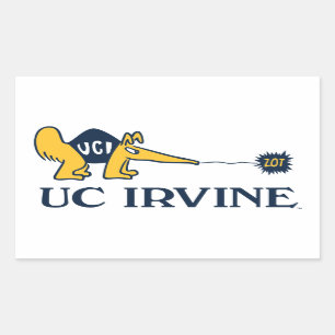 Adesivo Retangular UC Irvine UCI Anteatistas Zot!