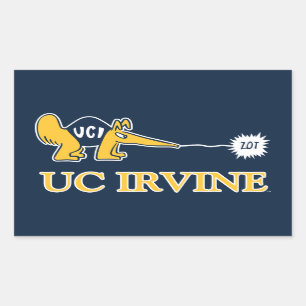 Adesivo Retangular UC Irvine UCI Anteatistas Zot!