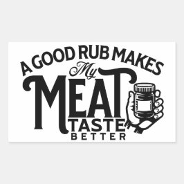 Adesivo Retangular Um Bom Pato Faz Meu Gosto De Carne Melhor