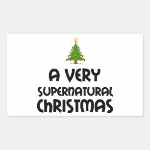 ADESIVO RETANGULAR UM NATAL MUITO SUPERNATURAL