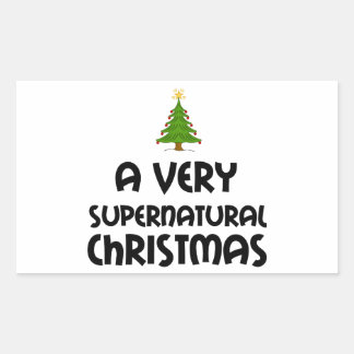 ADESIVO RETANGULAR UM NATAL MUITO SUPERNATURAL