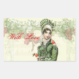 Adesivo Retangular Um Noel Alegre com Amor