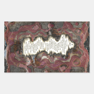 Adesivo Retangular Um rasgo