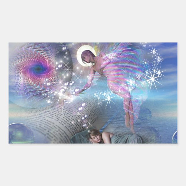 Adesivo Retangular Um romance pode ser um portal para realidades para (Frente)