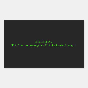 Adesivo Retangular Uma maneira de pensar